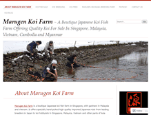 Tablet Screenshot of marugenfishfarm.com